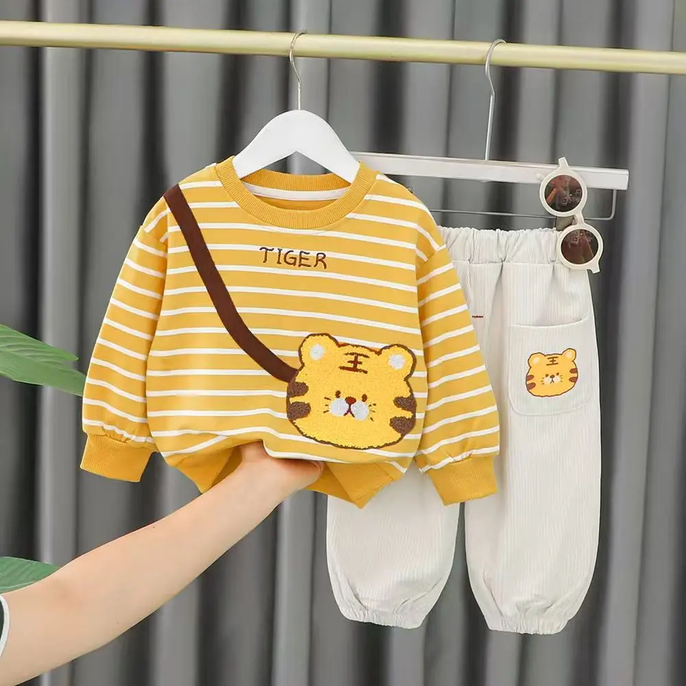 

Boys' Autumn Set 2025 New Style Girls' Autumn Set Stylish Two Piece Children's Wear Casual Hoodie Trendy Style