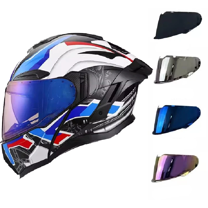 

Лидер продаж, линзы для мотоциклетного шлема, цветной козырек для мотоциклетного шлема, черный мотоциклетный слюдяный козырек