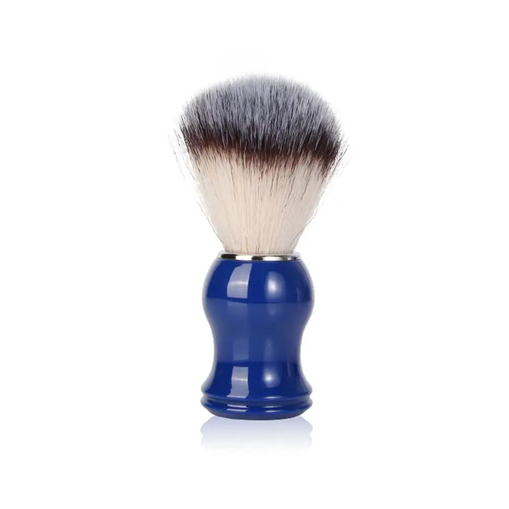 Brosse de rasage en poils de blaireau naturels pour hommes, outil de barbe de salon de barbier, ABS avec appareil de livres, poignée de rasoir facial S B1Q9