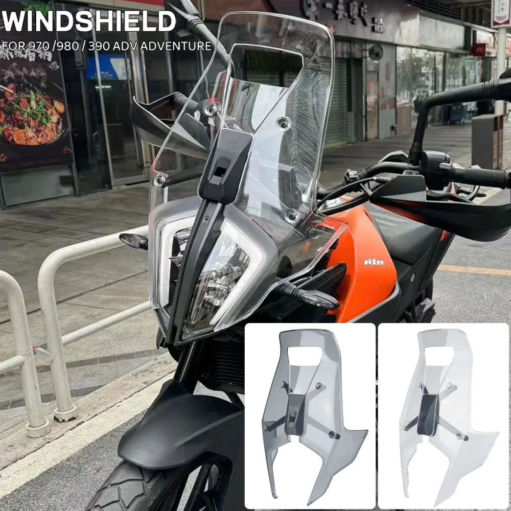 

Motorcycle Acrylic Rally Windshield Wind Deflector Screen Shield Windscreen Visor For 390 790 890 ADV Adventure 2019-2022 2021