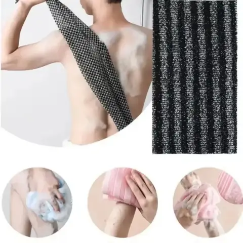 Japanese Exfoliating Bath Towel Ultra-Long Shower Scrubber for Back Antibacterial Foam Washcloth Multi-Use for Shower Skincare