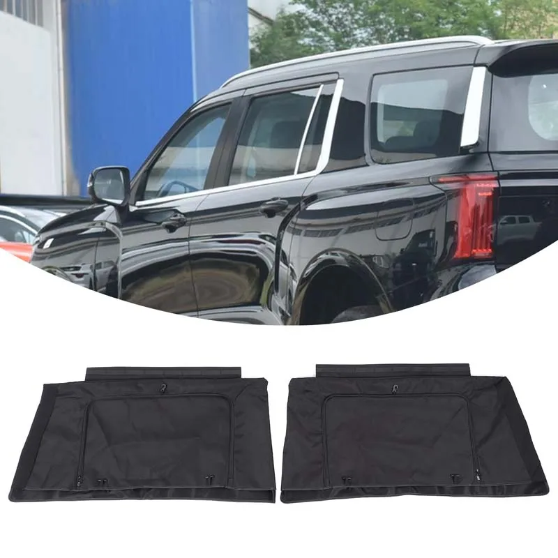 

For Haval H5 2023-2025 Waterproof Cloth Black Car Rear Window Sunshade Net Insect Proof Net Window Cover Car Accessories