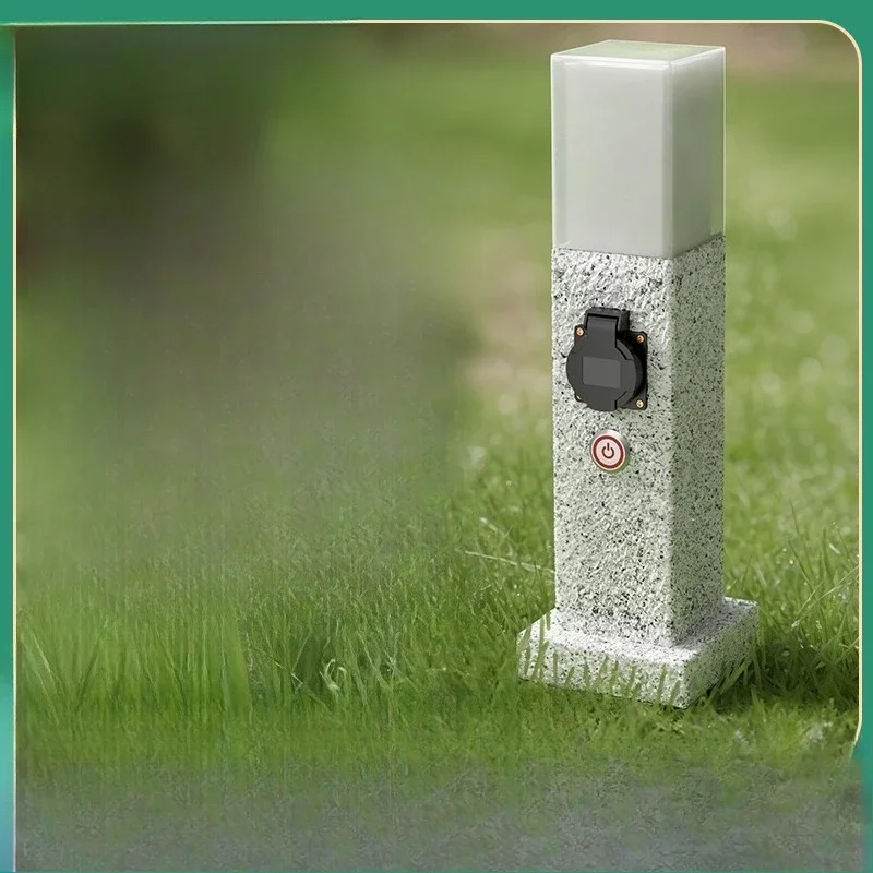 Outdoor waterproof socket, wiring board, outdoor rainproof and drop-proof column, household and commercial charging pile
