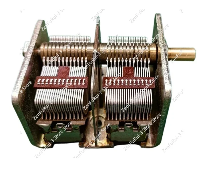 Second Hand  Cb-2-365 Air Medium Dual Variable Capacitor Mineral Radio Electronic DIY