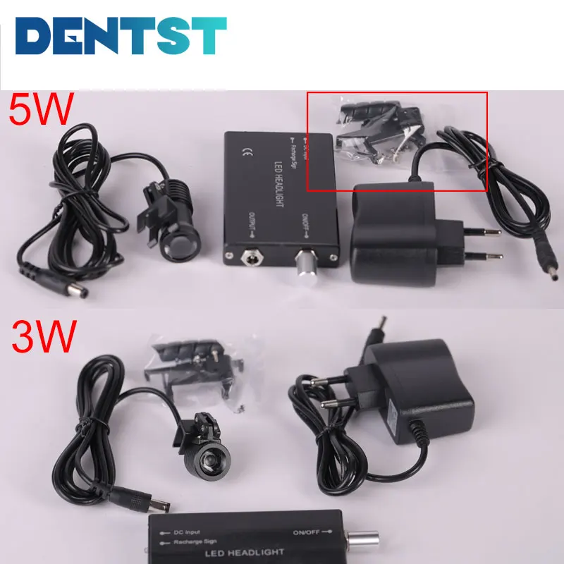 Dentst Headlight Surgical Headlamp for Medical Surgery Rechargeable Dental Loupe Magnifying Glass for Dentistry with Lithium Btr