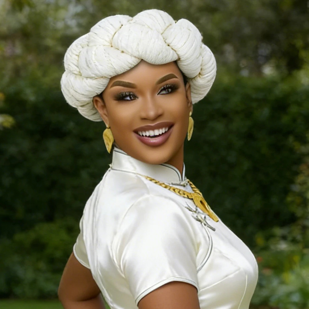 

Преувеличенная повязка на голову с оплеткой для женщин, женский вечерний головной убор, повязки на голову, африканский гелес, мусульманский хиджаб, тюрбан, шапка, повязка на голову, головной убор