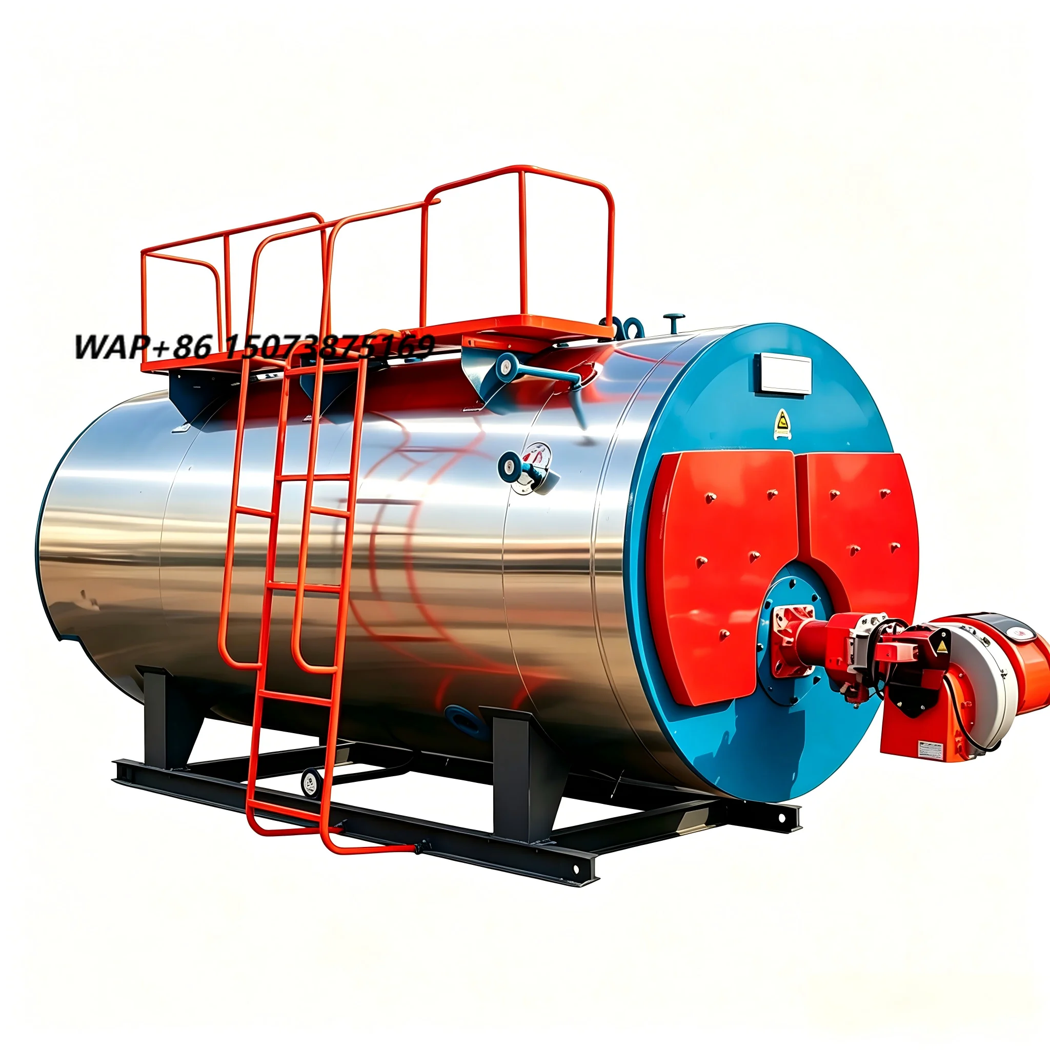 CE Certified WNS Series 1-20 Ton/H Oil Gas Fired Fire Tube Steam Boiler for Garment Textile Clothing