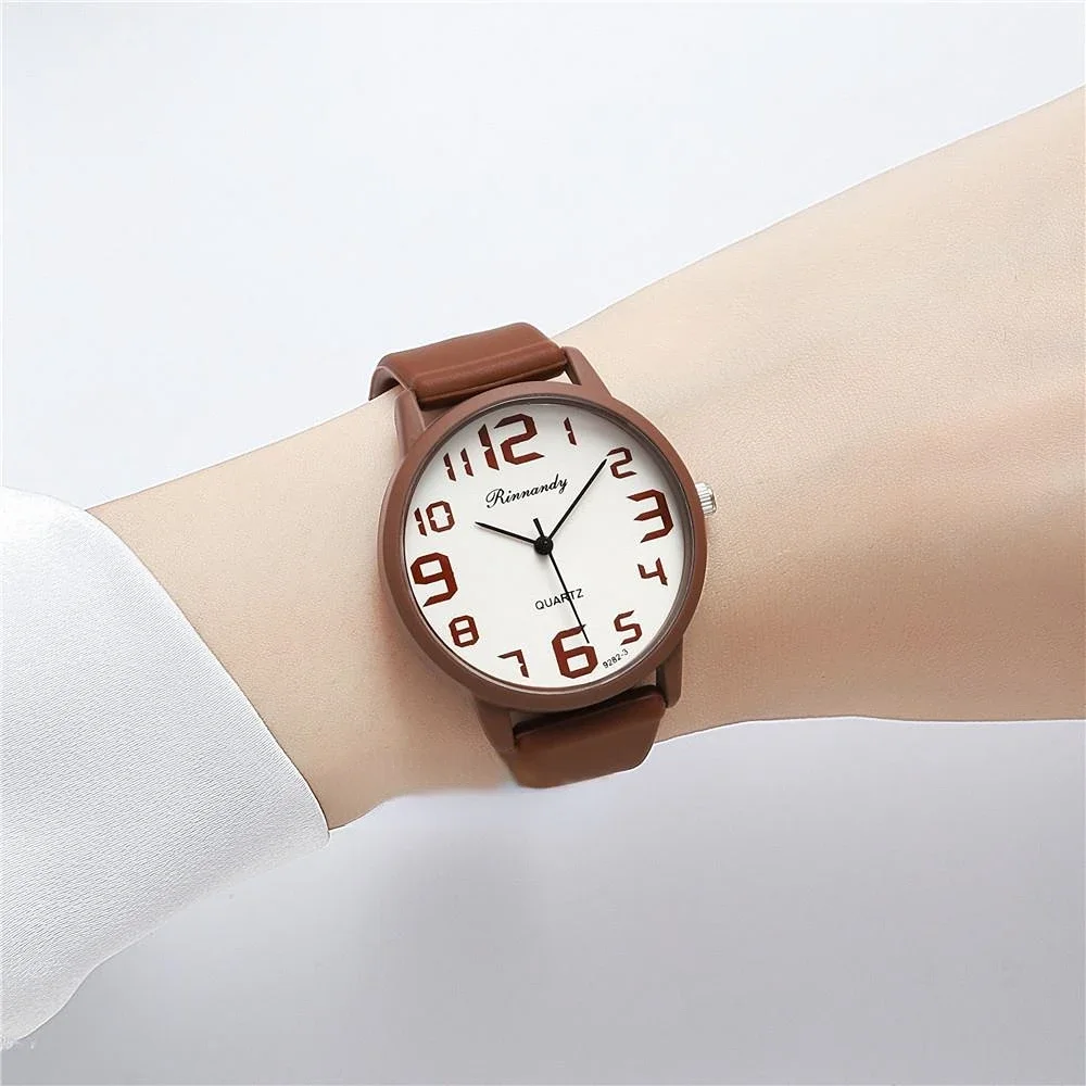 Montre-bracelet analogique en silicone pour femmes et filles, montre à quartz, pointeur rond décontracté, étudiants