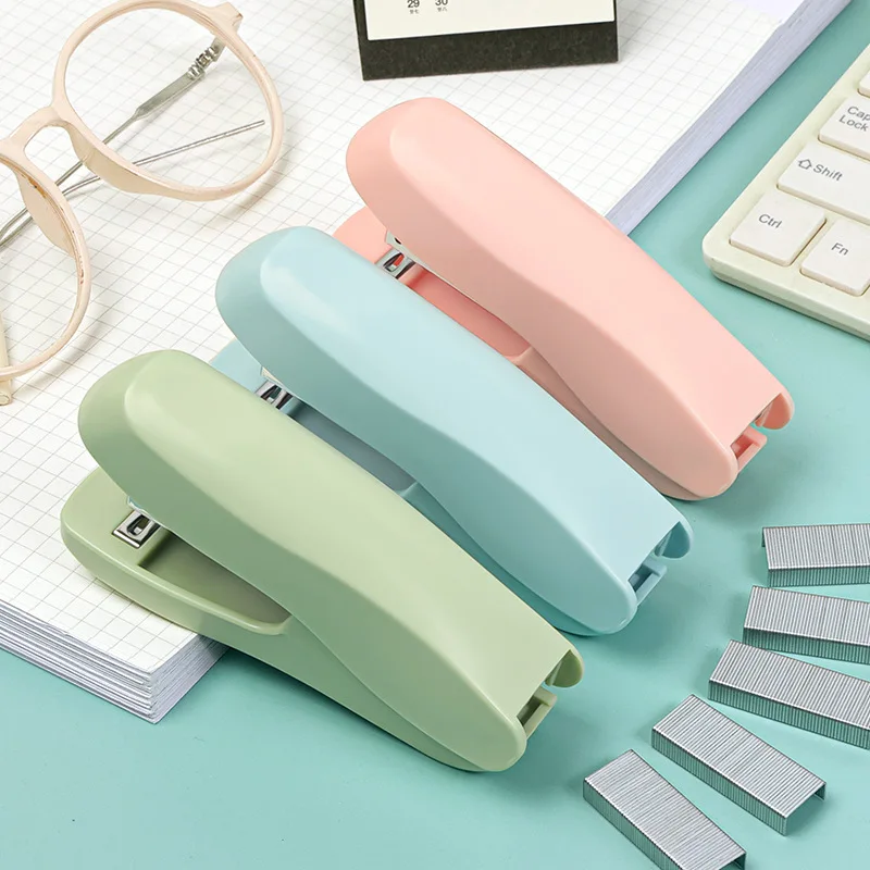 Multi-color labor-saving stapler Student stapler learning office No. 12 stapler 24/6 takeaway packing and binding machine