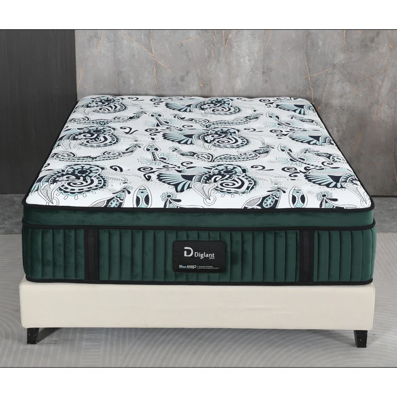 The Better Factory Knitted Fabric Manufacture Mattress Hotel Size Mattress Foam Pocket Coil Spring Mattress