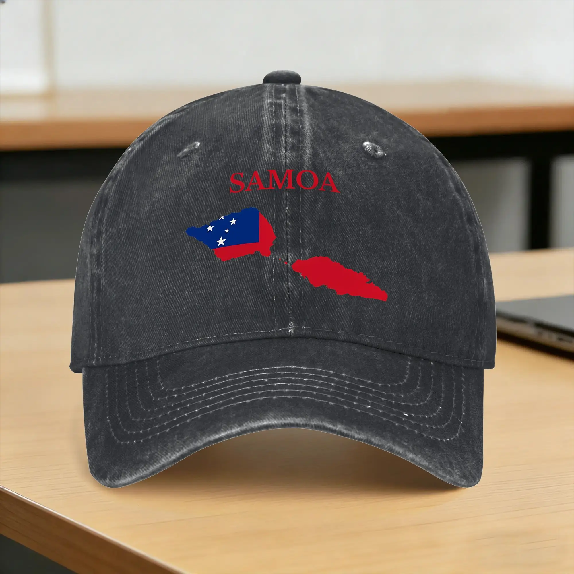 Western Samoa Flag Map  Casual Baseball Cap Spring  Trucker Hat Hot Sale Hiking Fishing Hip Hop Hats Men Adult Baseball Caps