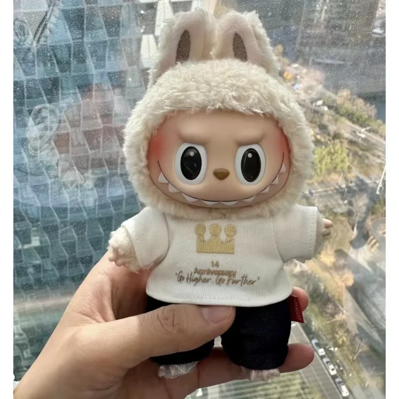 New Labubu 14th Anniversary Employee Gift Box Vinyl Doll Bag Pendant Decoration Key Backpack Chain Peripheral Replicas Toy Gifts