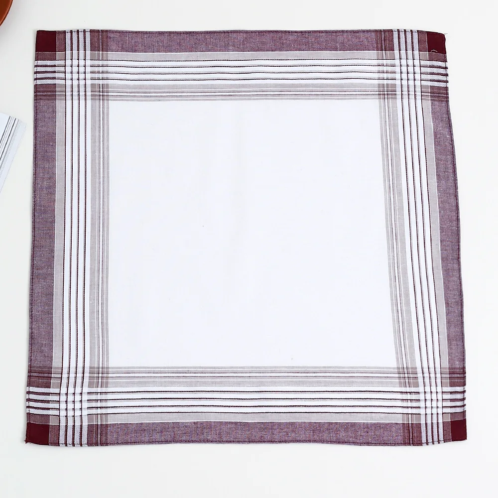 12 قطعة الرجال القطن الخالص 40 سنتيمتر منقوشة الجزء نمط ضوء اللون منديل دعوى الزفاف جيب منشفة اليد