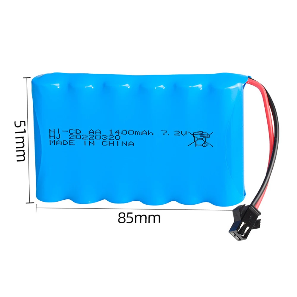 Akumulator 7.2 V 3500mah 1400mAh 700mAh NI-MH do zdalnego sterowania zabawka elektryczna ciężarówki samochodowej 7.2 V AA-CD akumulator SM/TAMIYA