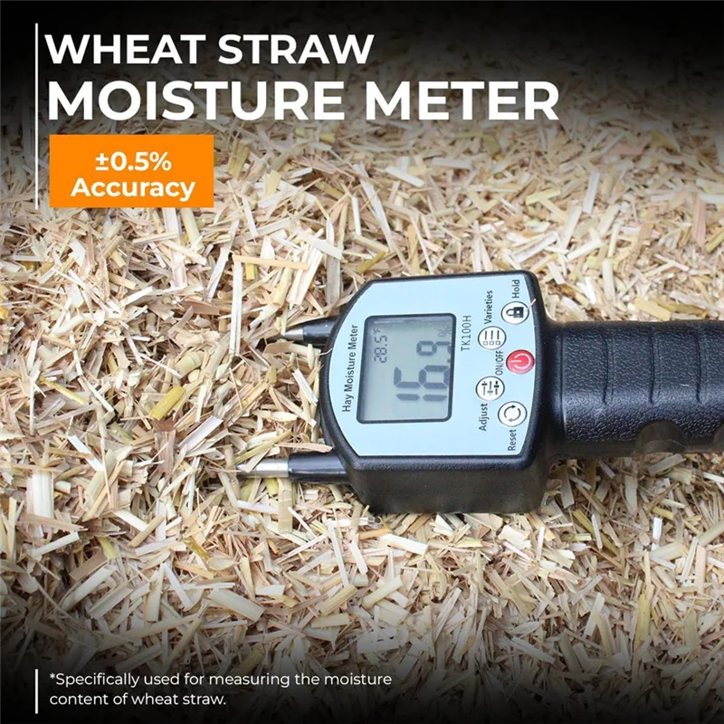 

AAAN-Digital Hay Moisture Tester With Probe: Accurate Monitoring For Optimal Hay Condition