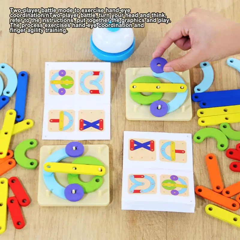 Geometric Board Puzzles Color Cognitive Board Game Multi-Purpose Preschool Learning Toy For Home Outdoors School Kindergarten