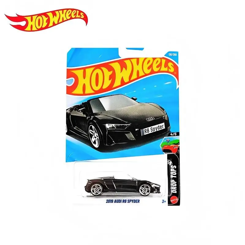 

Коллекционная модель автомобиля Hot Wheels 2026-130: 2019 Audi R8 Spyder, масштаб 1/64, литая металлическая игрушка