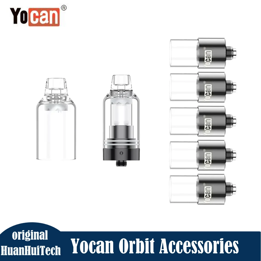 Original Yocan Orbit Zerstäuber & Glasmundstück & Quarzkugeln Spulenverdampfer für elektronische Zigarette Yocan Orbit Kit Vape