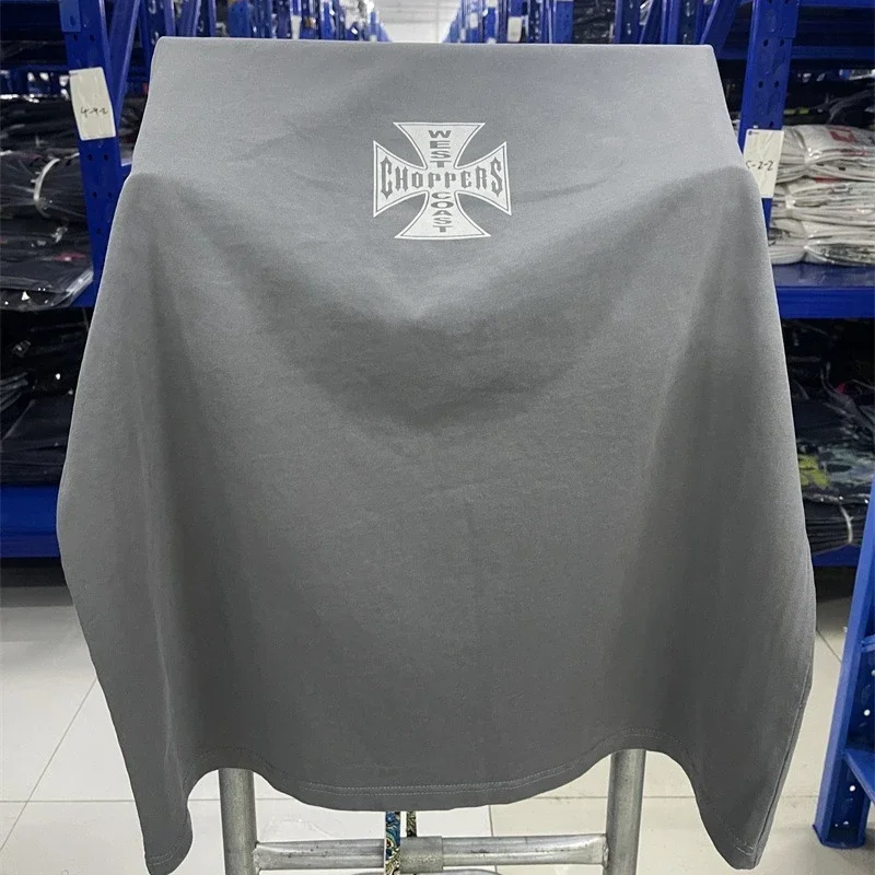 Washed Grey West Coast Choppers T-Shirts Men Women High Quality Oversized Pure Cotton Vintage T Shirt Top Tees