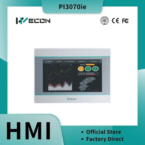 Wecon 7-inch Enhanced HMI Touch Screen PI3070ie