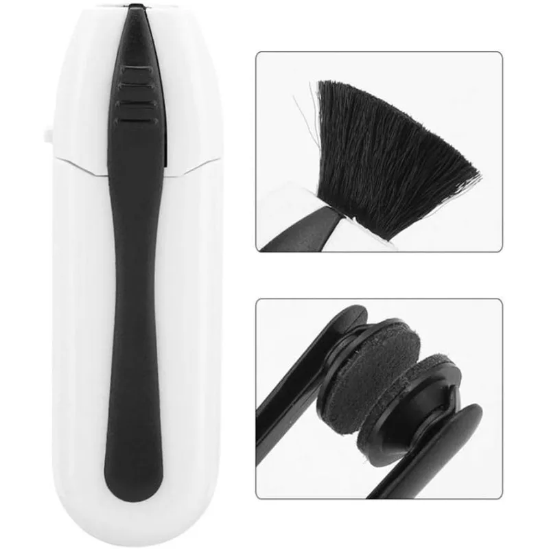 2 in 1 Portable Glasses Cleaner,Spectacles Cleaner, Eyeglass Cleaners Set Lens Cleaner for Eyeglasses and Sunglasses Etc (2pcs)