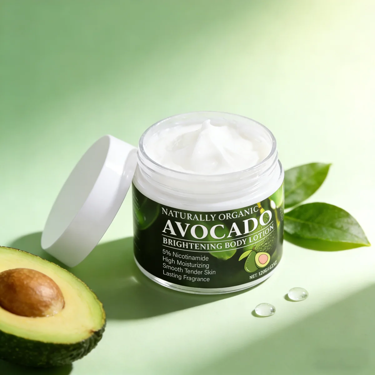120g Avocado Vitamin C Nourishing, Smooth, Delicate, Moisturizing, Firming, Brightening, Even Skin Tone Women's Face Cream