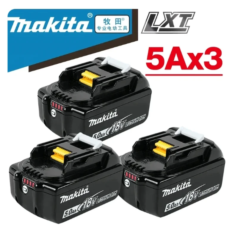 Original Makita 6Ah/5Ah/3Ah for Makita 18V Battery BL1830B BL1850B BL1850 BL1840 BL1860 BL1815 Replacement Lithium Battery