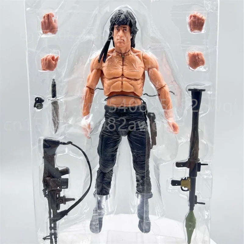 NECA Figur First Blood John J Rambon Drake Ultimate Edition PVC Action Figure Sammlung Modell Spielzeug 17 cm Geburtstag Weihnachten Geschenk – Detail 6
