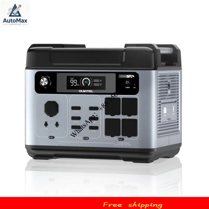 For OUKITEL In Stock 3200W 2048Wh Solar Generator Solargenerator Portable Power Station