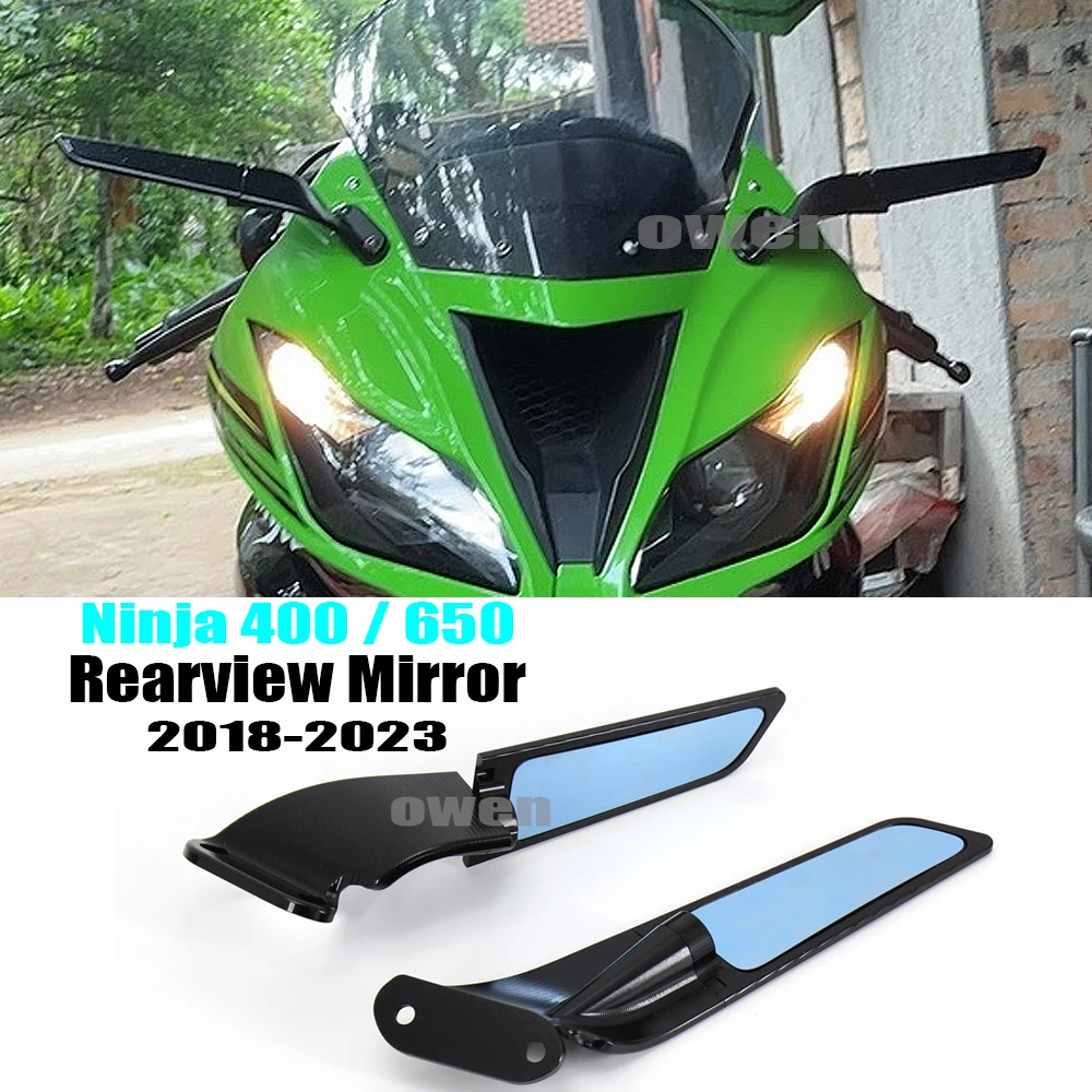 

For Kawasaki NINJA400 NINJA650 2018-2023 Motorcycle Mirrors Wind Wing Rear View Mirror Sports Wing Mirrors Ninja 650 NINJA 400