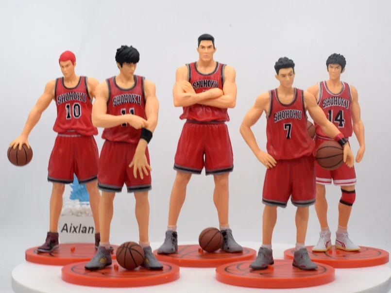 25 CM Anime Sakuragi Hanamichi PVC Action Figures Rukawa Kaede Akagi Takenori Mitsui Hisashi Collection Model Toys