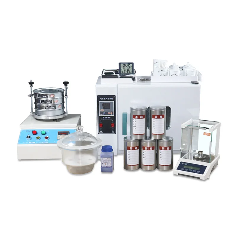 Testing instrument set Green tea substitute full set Laboratory review tea set