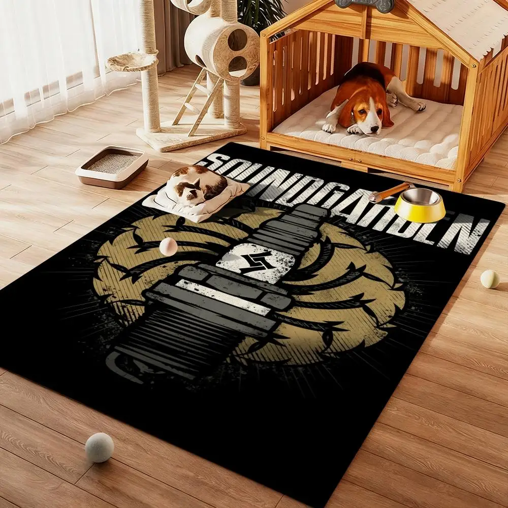 

cool Rock Band-s-Soundgardens Floor Mat Diatom Bath Mat Absorbent Quick Dry Non-Slip TPR Backing Soft Plush Draining Rugs