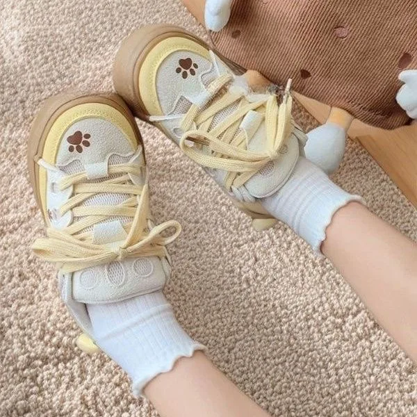 2026 Spring Summer New Girls Shoes Kawaii Platform Sneakers Women Vintage Vulcanize Casual Tennis Female Flats Students Footwear