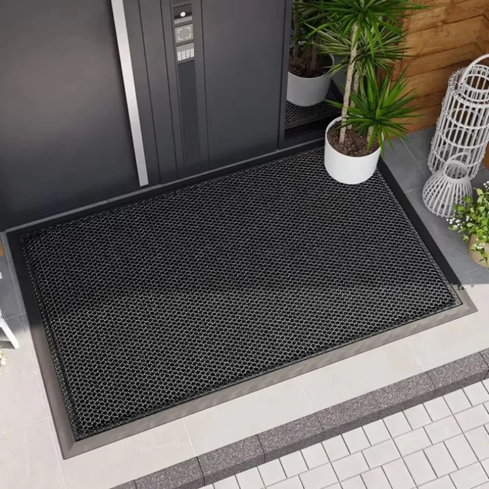 PVC Rubber Door Mat Non-slip Waterproof Easy to Clean Indoor Outdoor Use Home Decoration