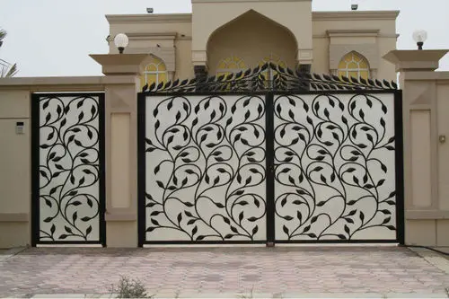 Custom Or Standard New Design Iron Gate Modern Iron Pipe Gate Design Wrought Iron Gate