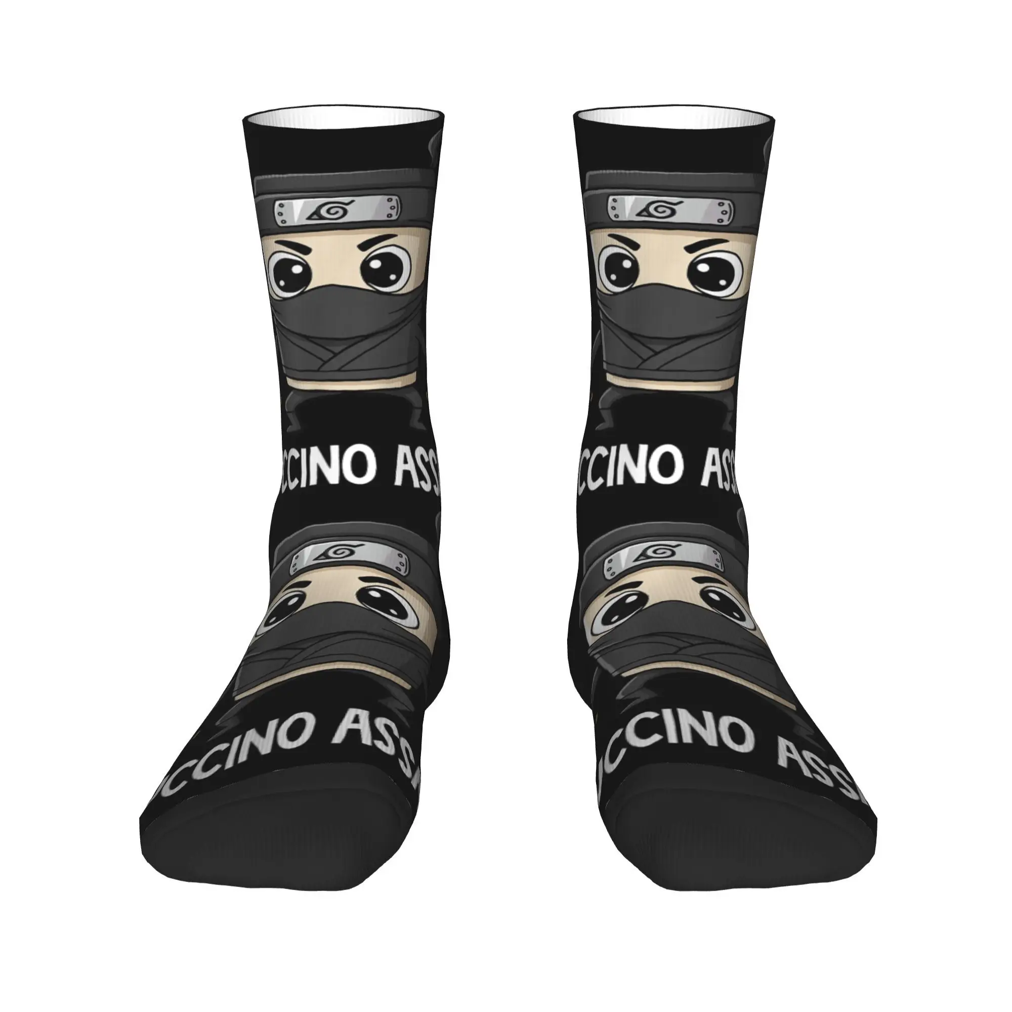 شخصيات Brainrot الإيطالية كابتشينو Assassino جوارب للجنسين الرجال الجوارب لينة تنفس الجوارب الخريف سكيت الجوارب هدية