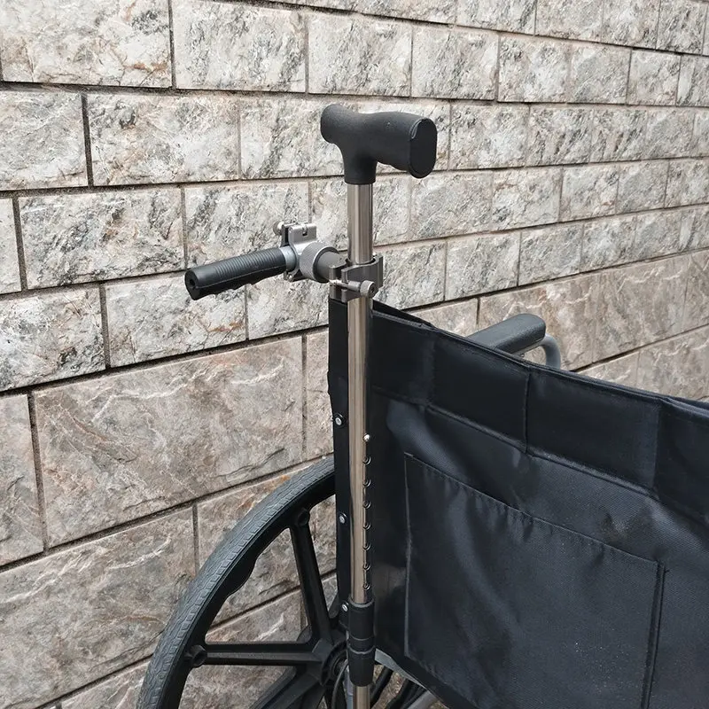 

Держатель для трости из алюминиевого сплава для инвалидных колясок, 360° ° Поворотный зажим-крепление для трости, универсальный кронштейн для крепления к скутеру или костылю