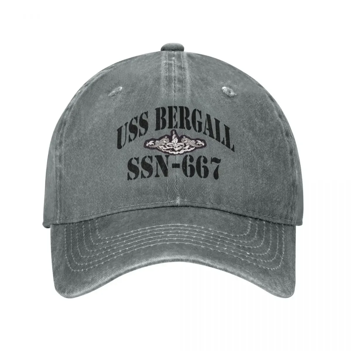 USS BERGALL (SSN-667) SHIP'S STORE Baseball Cap Bobble Hat western Hat Luxury Cap Christmas Hat Men Hats Women's