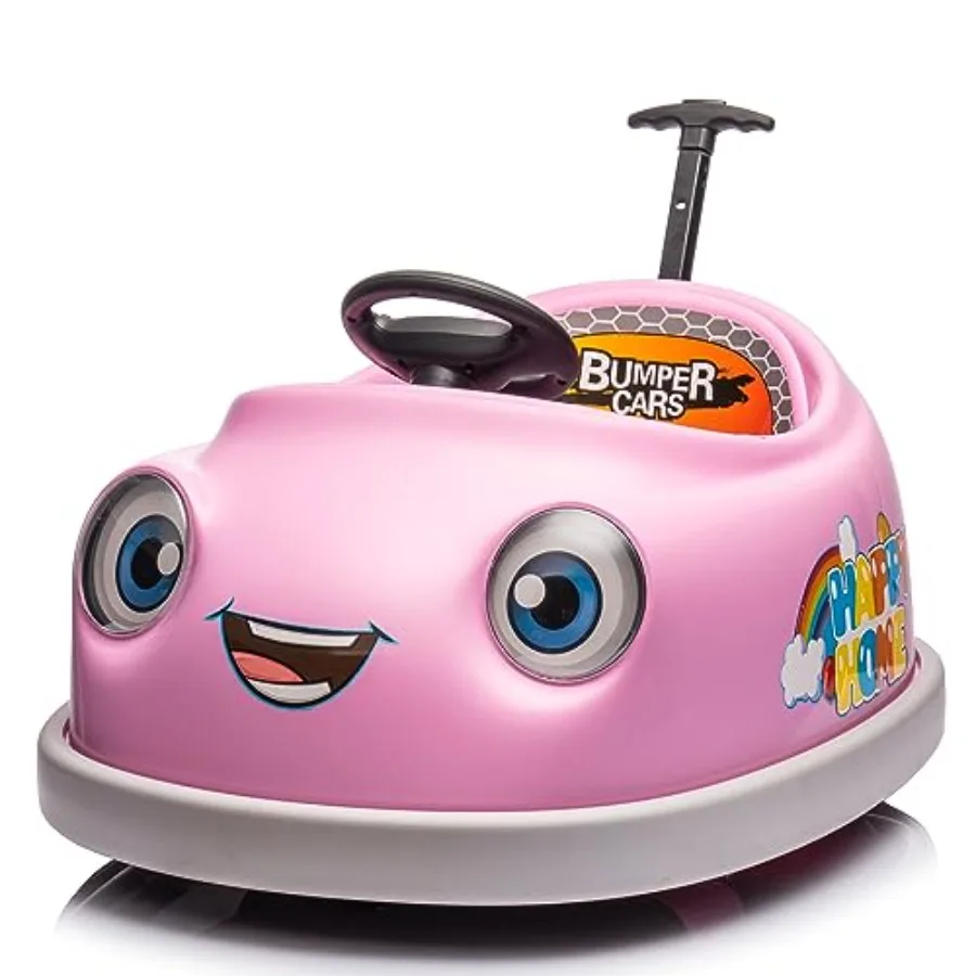12V 2 velocidades passeio elétrico no carro pára-choques para crianças de 1 a 6 anos, carro elétrico infantil com controle remoto, luzes LED, Bluetooth