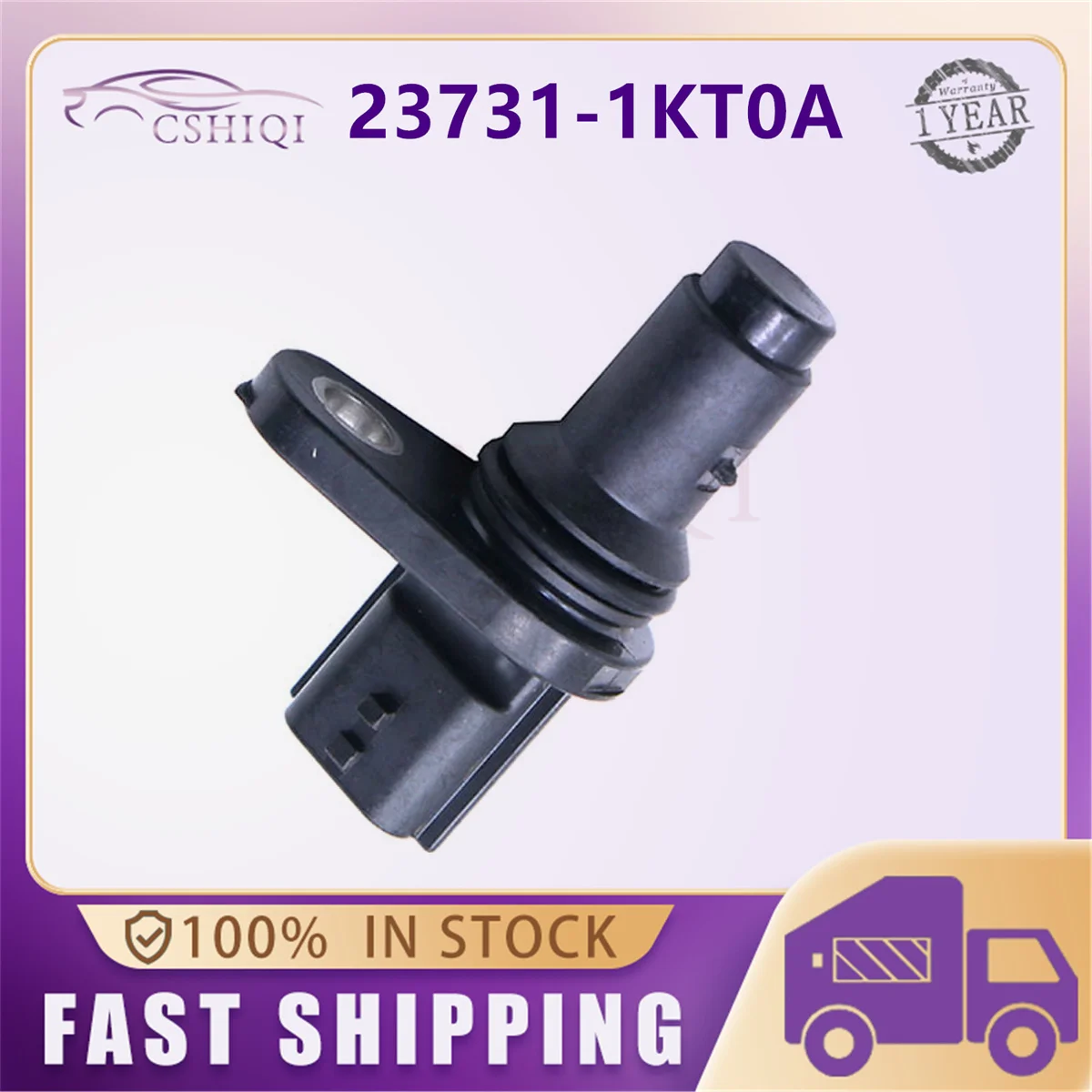 Sensor de Posición del Cigüeñal del Motor 23731-1KT0A para Nissan Versa, NV200, March, Tiida, Note 2011-2015 1.6L 2.0L, Accesorios para Auto