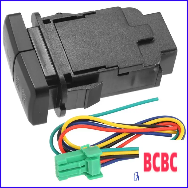 BB-12V voiture double barre lumineuse LED bleu/vert bouton de commutation marche-arrêt pour Toyota Prado Reiz Hilux Landcruiser bouton lumineux