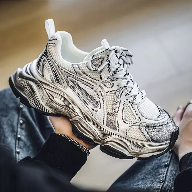 Luxury Breathable Tennis Shoes Lace Up Classic Fashion Platform Shoes Men's Sneakers Height Increase High Quality Shoes for Men - view 6