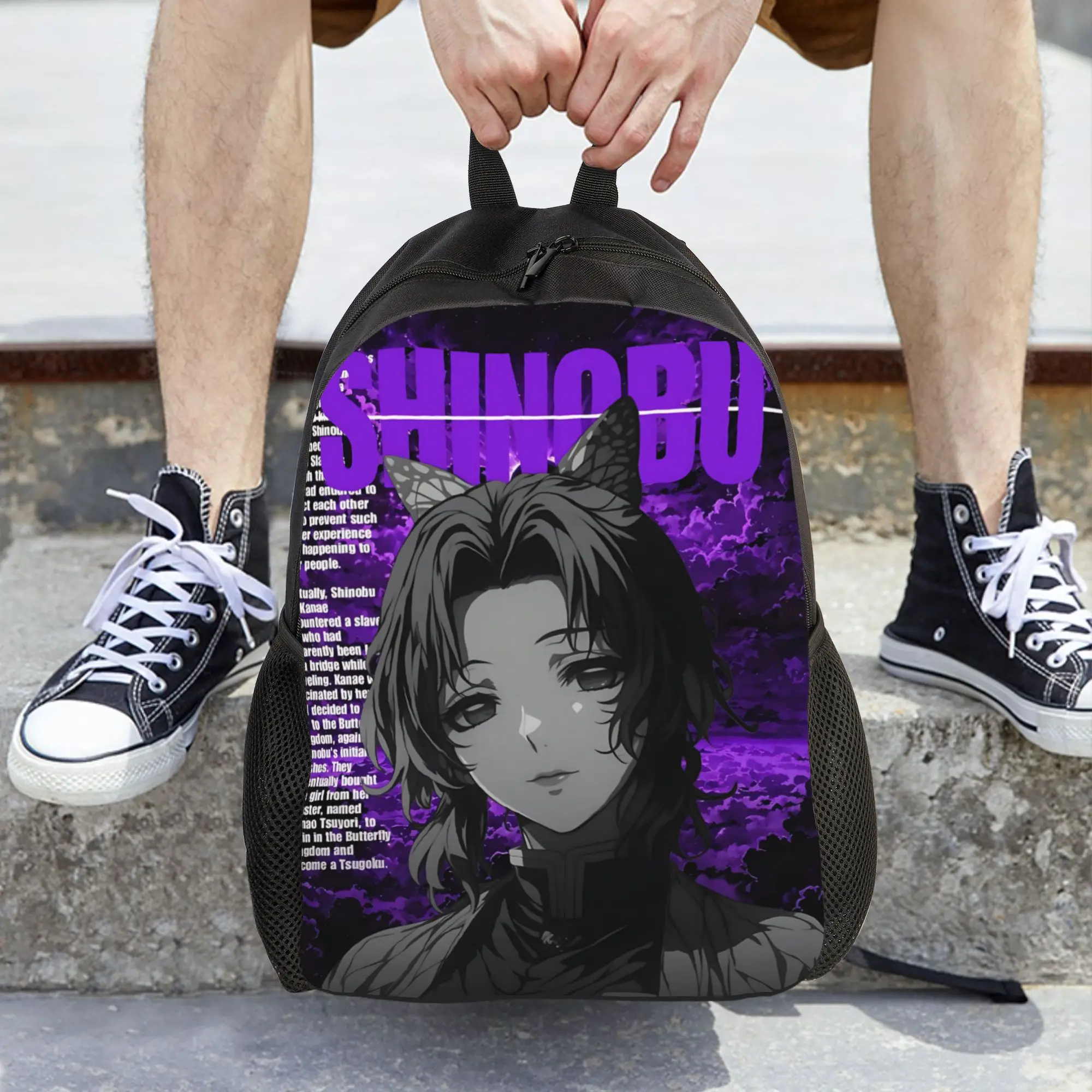 Fashion Halloween Demon Slayer Backpacks Its Bag  mochila School Large Capacity Rucksack