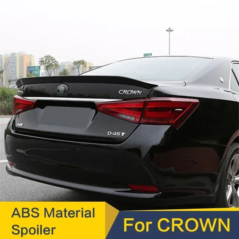 

New! Rear Trunk Lid Spoiler Wing ABS Material Customize Color DIY Paint Sport Car Roof Spoiler For Toyota Spoiler Crown 2015 - 2