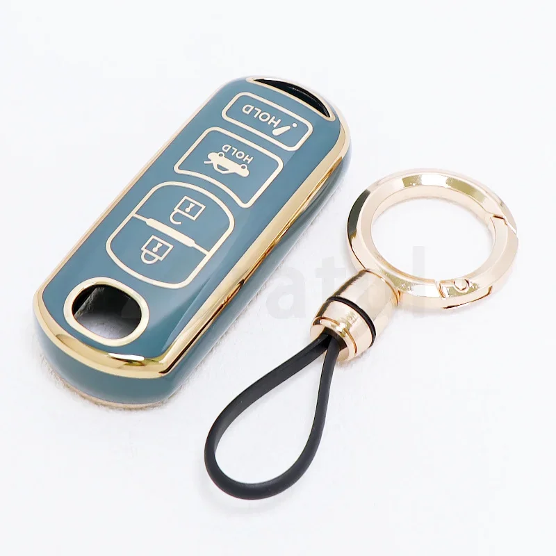 4 Buttons TPU Car Key Case for Mazda 2 3 6 Demio Atenza Axela CX-5 CX5 CX-3 CX7 CX-9 3 4 CX30 2016 - 2019 Keyless Cover Keychain view 4