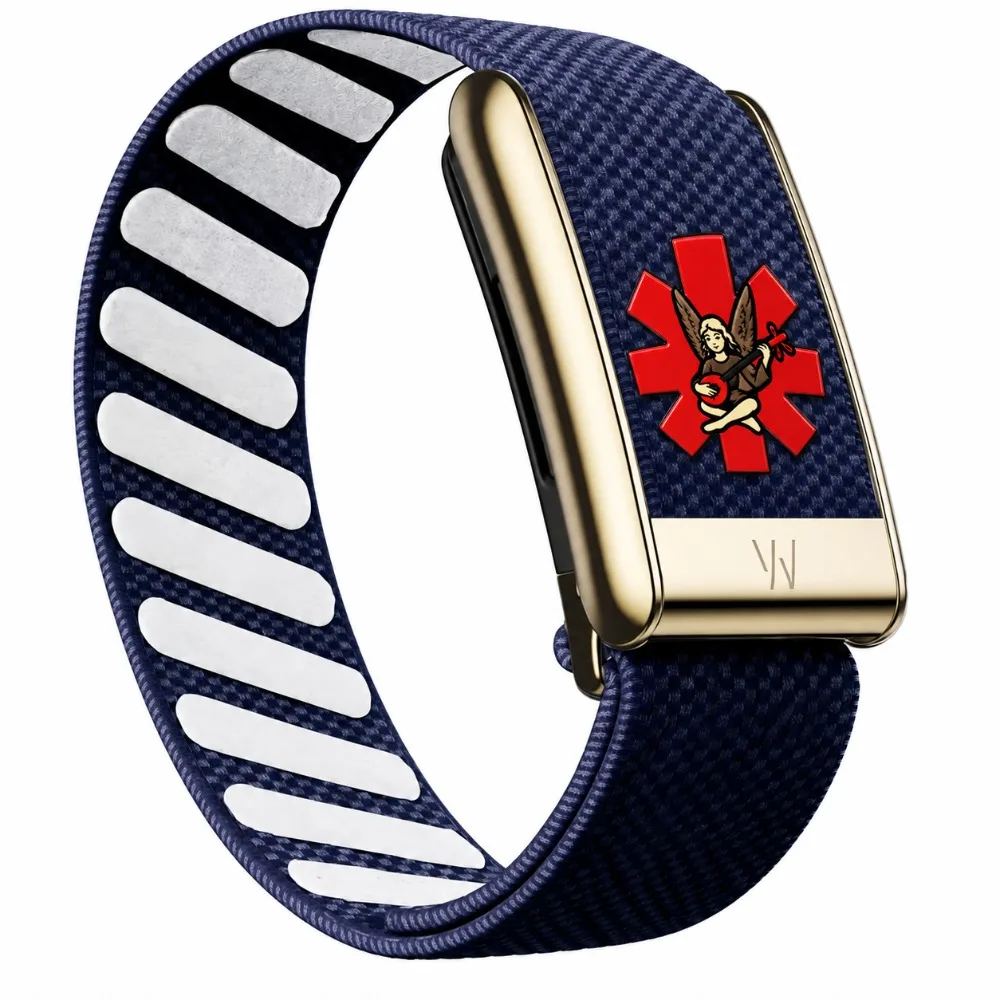 Angel Cross Symbol Nylon Woven Strap For WHOOP 5.0 MG Spiritual Fashion Pattern Replacement Fitness Wristband