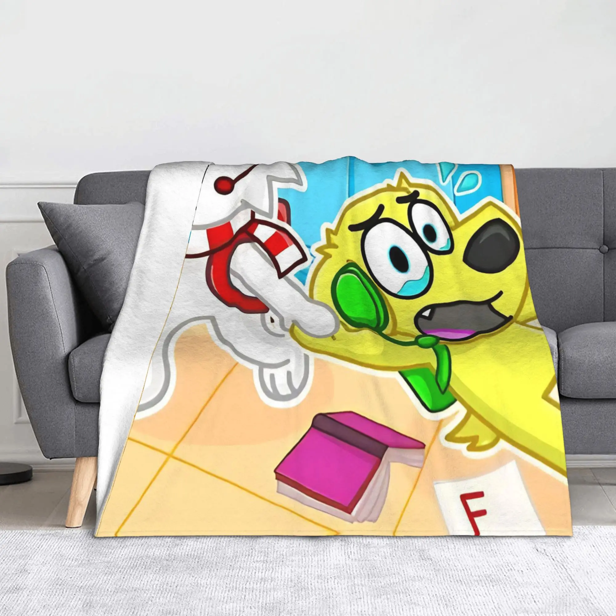 Tylers And Snowi Gaming Blankets Game Anime Fleece Funny Warm Throw Blankets for Home Textile Decor