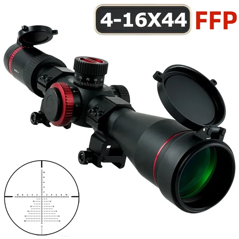 

4-16X44 FFP Scope Range Finder Reticle Hunting Riflescope Airsoft Optical Sight Sniper Tactical Rifle Scopes First Focal Plane