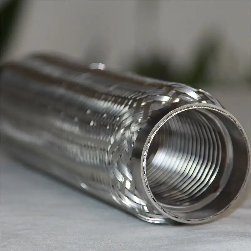 Factory Supply High Quality Automobile Stainless Steel 56mm Exhaust Flexi Pipes Corrugated Tubes for Car Exhaust Pipe